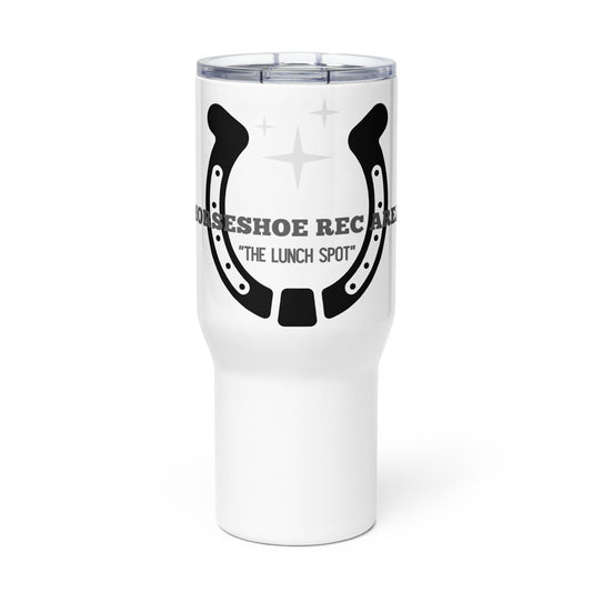 Horseshoe Rec Travel mug with a handle