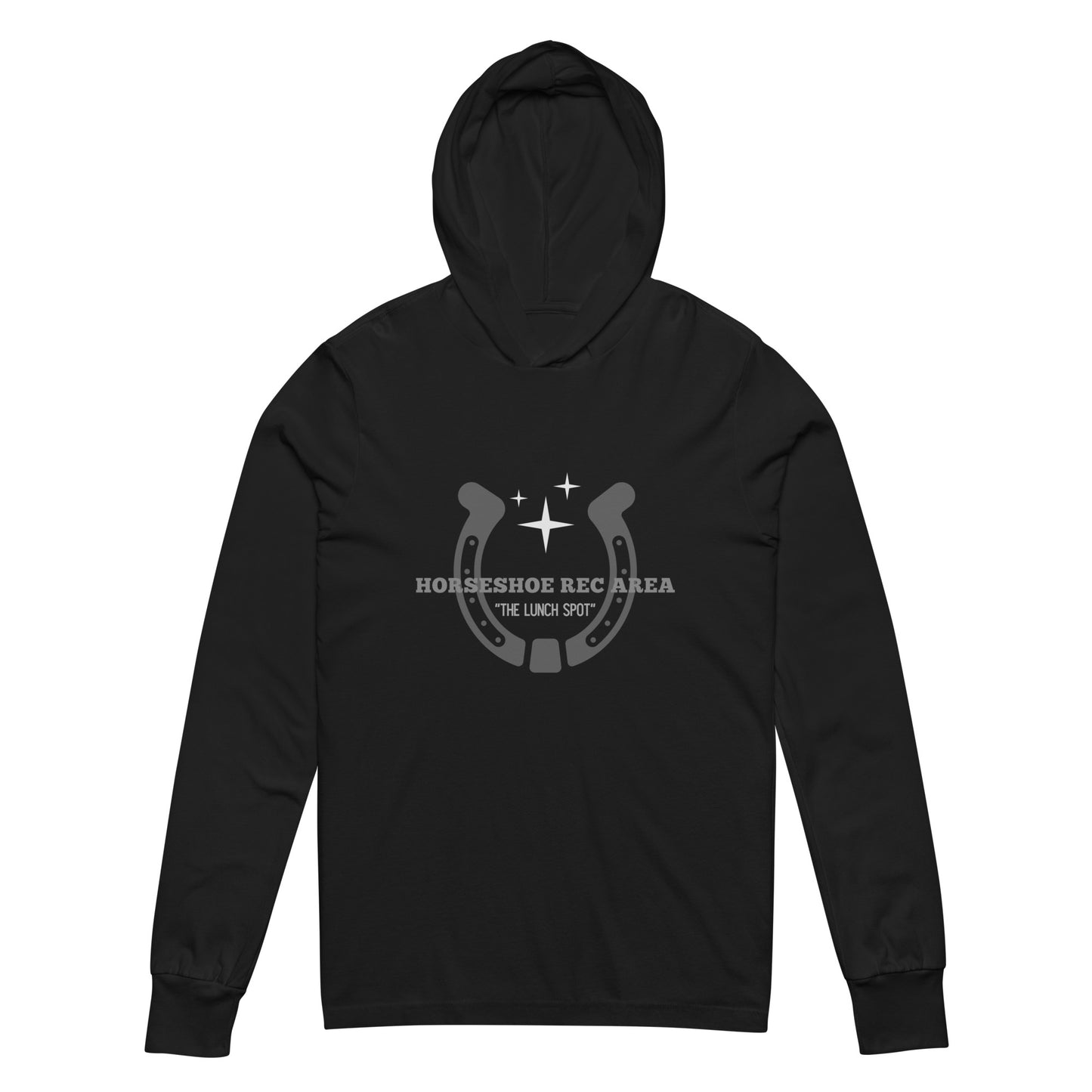 Horseshoe Rec Hooded long-sleeve shirt