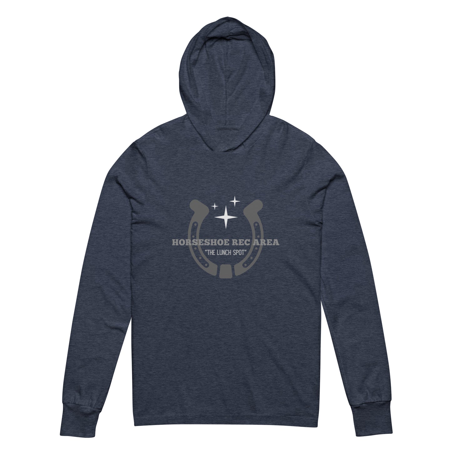 Horseshoe Rec Hooded long-sleeve shirt
