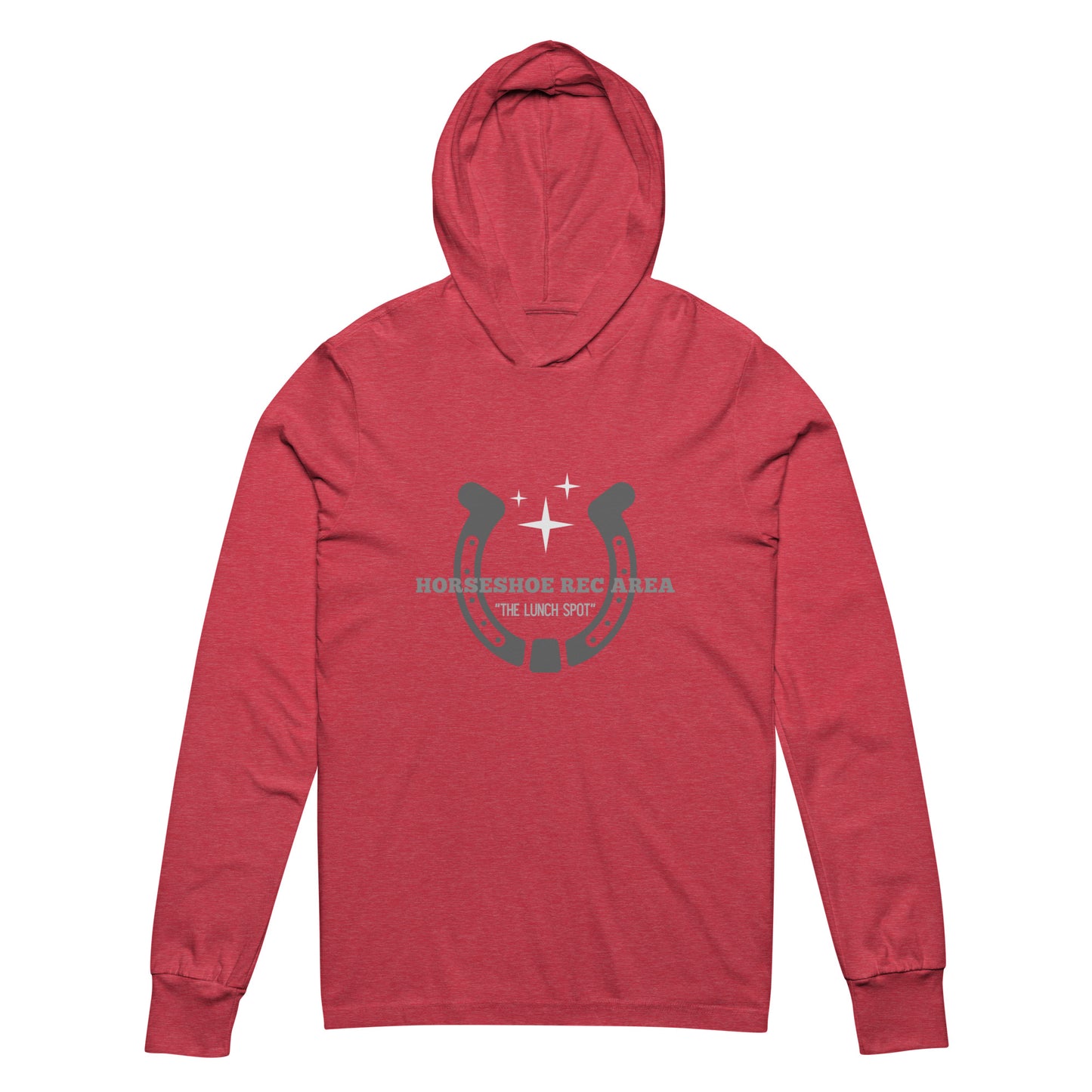 Horseshoe Rec Hooded long-sleeve shirt